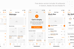 Makeapp Wireframe Kit