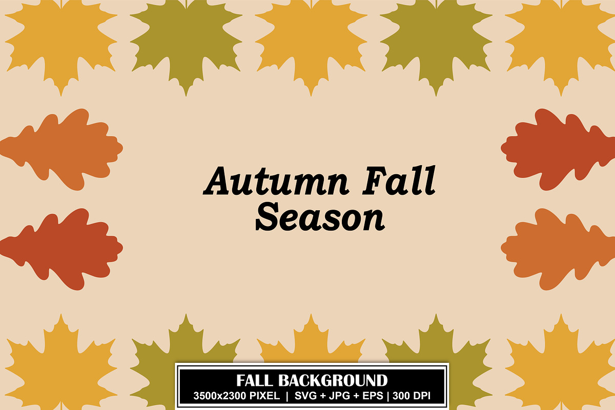 Autumn Fall Season Leaves Background, a Background Graphic by Gfx Expert Team (Photo 3 of 3)