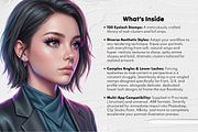 Eyelash Stamp Brushes Set, a Brush Add-On by Selentaori Studio (Thumbnail 3 of 11)