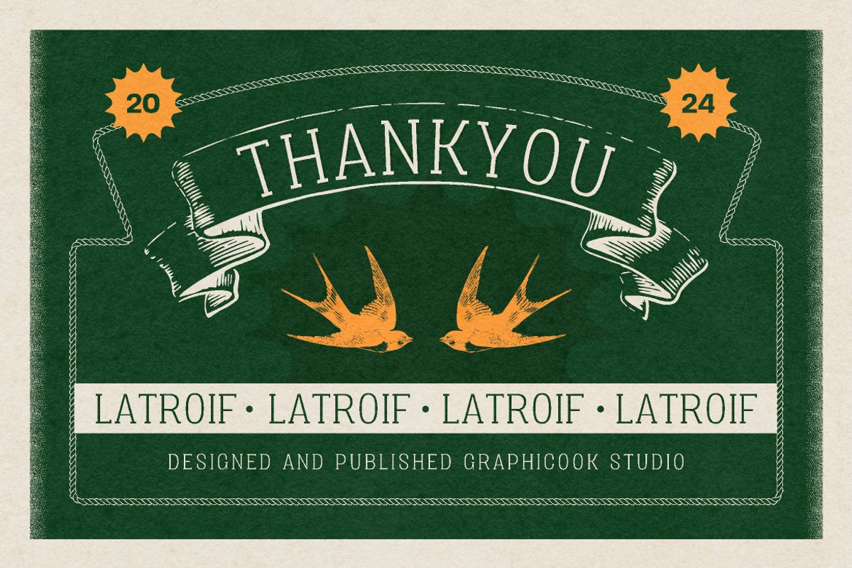 Latroif, a Serif Font by graphicook (Photo 10 of 10)