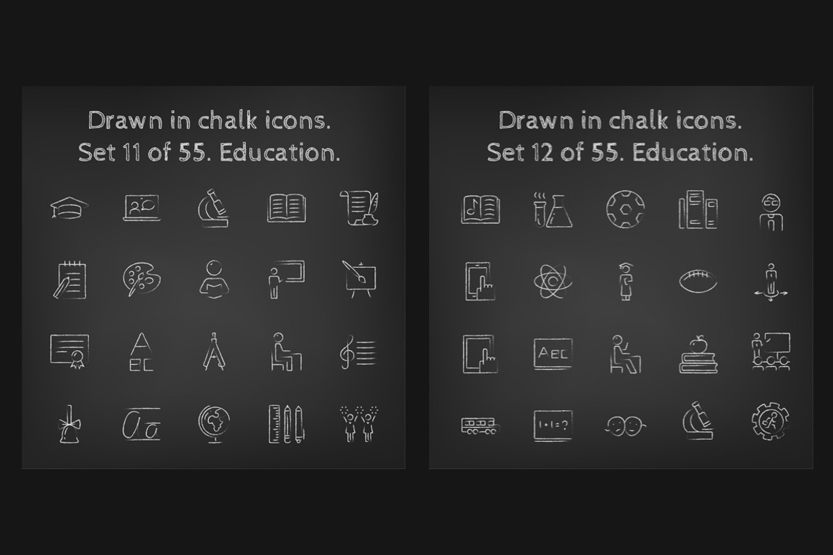 1100 Chalkboard vector icons pack, an Outline Icon by Visual Generation (Photo 9 of 31)