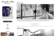 Blogger Template - Simple & Chic, a Templates & Theme by BD Web Studio (Thumbnail 1 of 3)