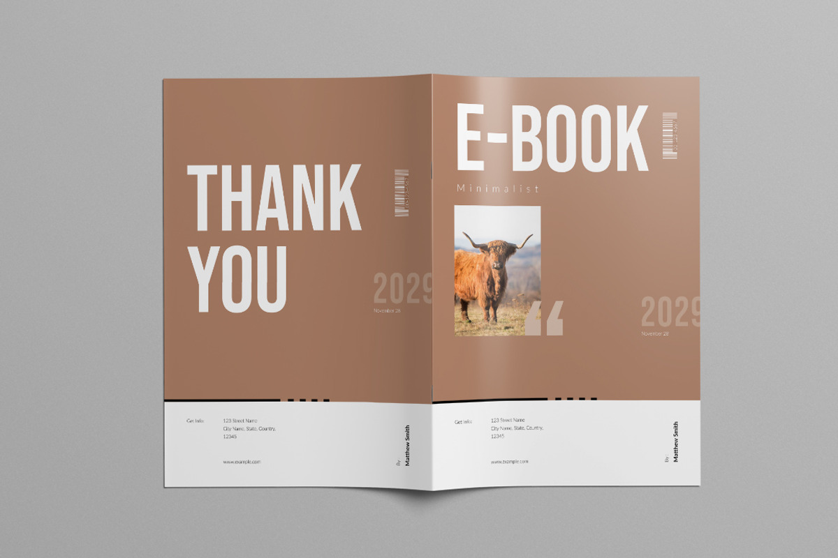 Minimal Ebook Canva Template, a Brochure Template by Pixelpick (Photo 9 of 9)