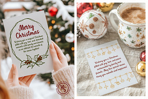 Holiday Spirit Festive Charming Font