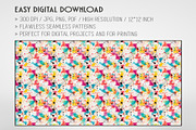 20 Seamless Grunge Color Splashes, a Pattern Graphic by Nordic Design (Thumbnail 2 of 9)