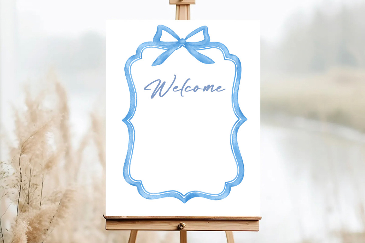 Watercolor Blue Frames Clipart, an Object Graphic by SvetaArtStore (Photo 7 of 8)