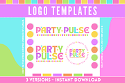 Colorful Logo Template - 3 Versions, a Branding & Logo Template by SunshineStudioBoutique (Thumbnail 1 of 10)