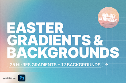 Easter Gradients & Backgrounds