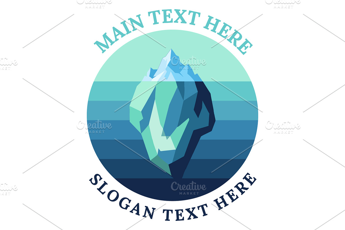 Arctic iceberg vector art, an Object Illustration by nandinigraphics (Photo 2 of 3)