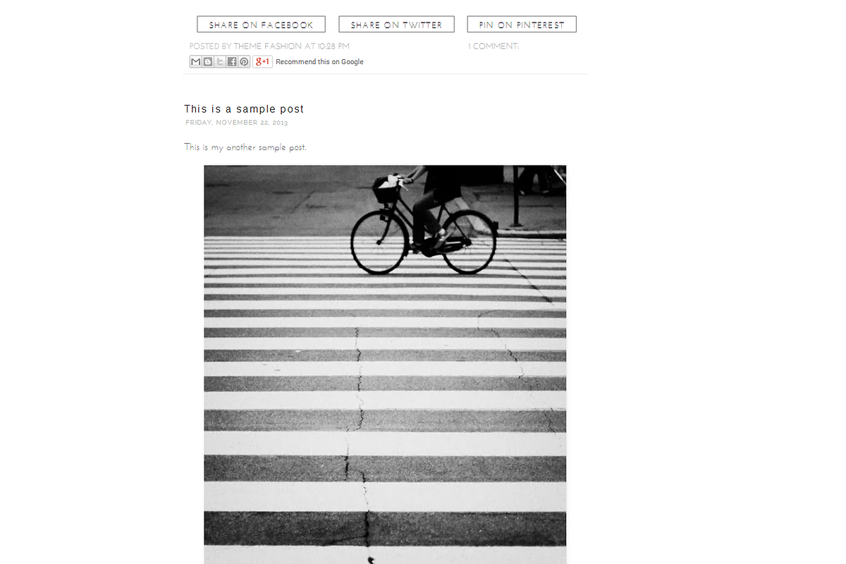 Blogger Theme - Stripes Classis, a Templates & Theme by Theme Fashion (Photo 2 of 3)