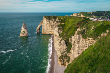 Atlantic ocean coastline, Etretat, a Nature Photo by Alpine Dreams