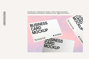 DREAMY 02 Business Card Mockup