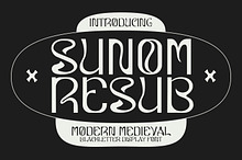 Sunomresub Modern Blackletter Font