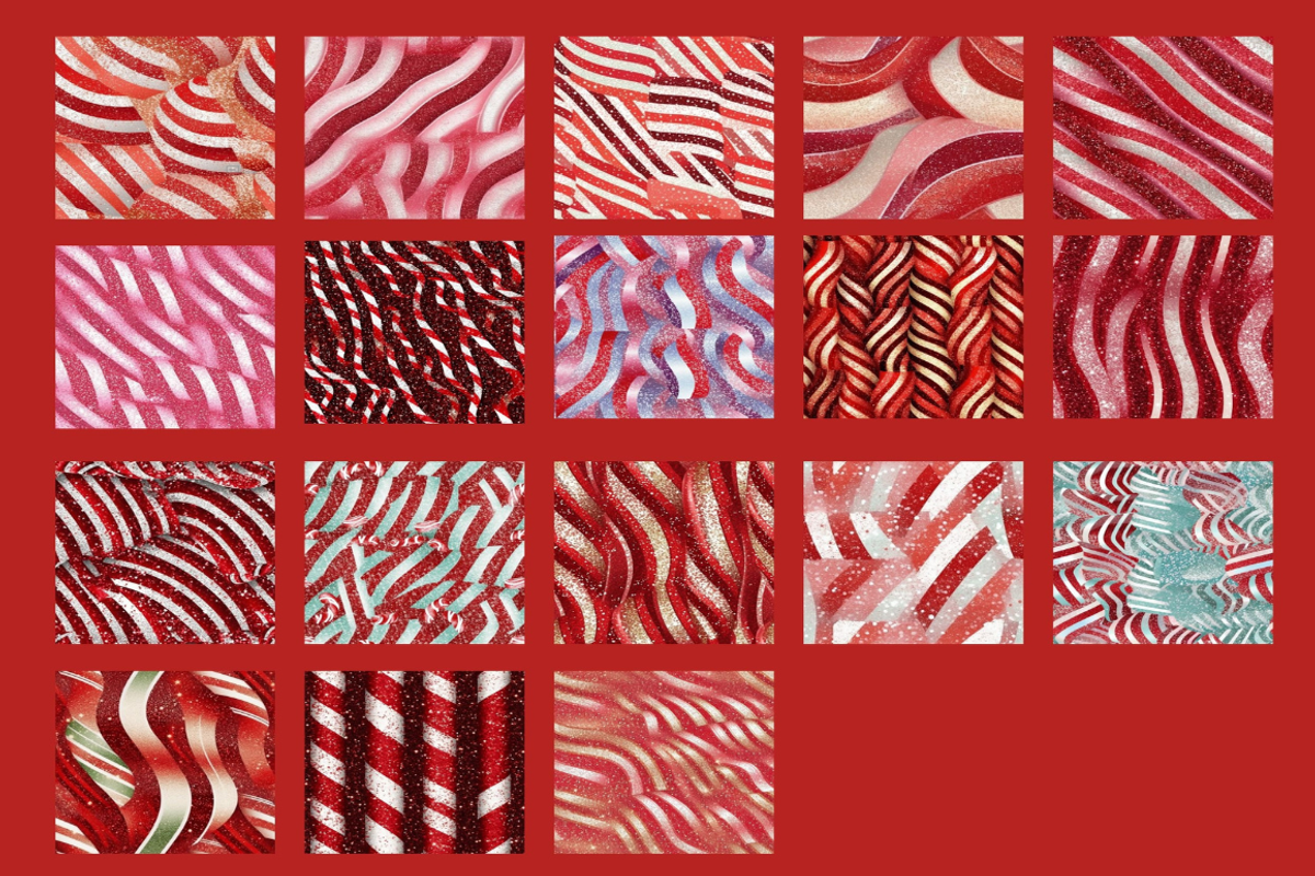 Glitter Striped Candy Seamless, a Pattern Graphic by PrintablesByFranklyn (Photo 7 of 8)