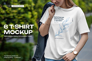 Mockup T-Shirt on a Girl on the Walk, a Shirt Mockup by Grow Design Craft Studio (Thumbnail 1 of 7)