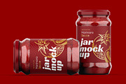 Marinara Sauce Jar Mockup, a Packaging Mockup by Dev.Rawat21 (Thumbnail 3 of 4)