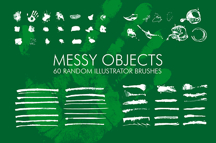 60 Messy Illustrator Brushes