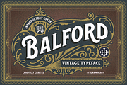 Balford Font and Ornament, a Font by Ilham Herry (Thumbnail 1 of 10)