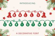 Balls Christmas - Decorative Font, a Handwritten Font by Densu Creative (Thumbnail 1 of 6)