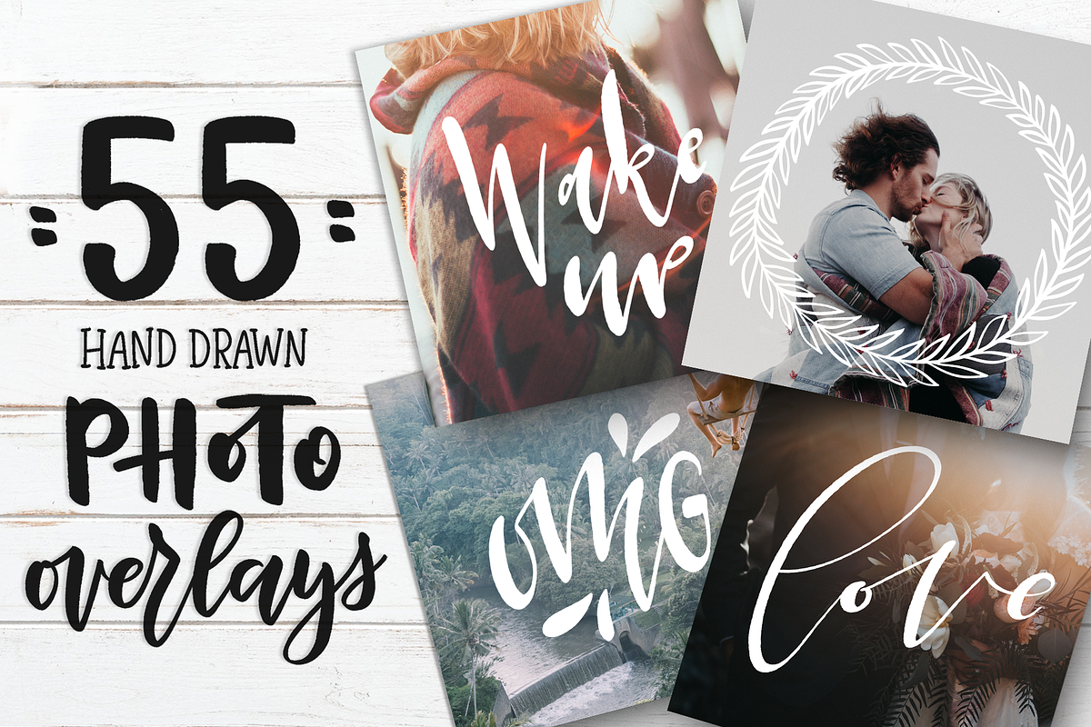 55 Hand Drawn Photo Overlays, a Decorative Illustration by Anna Krestiannykova (Photo 1 of 11)
