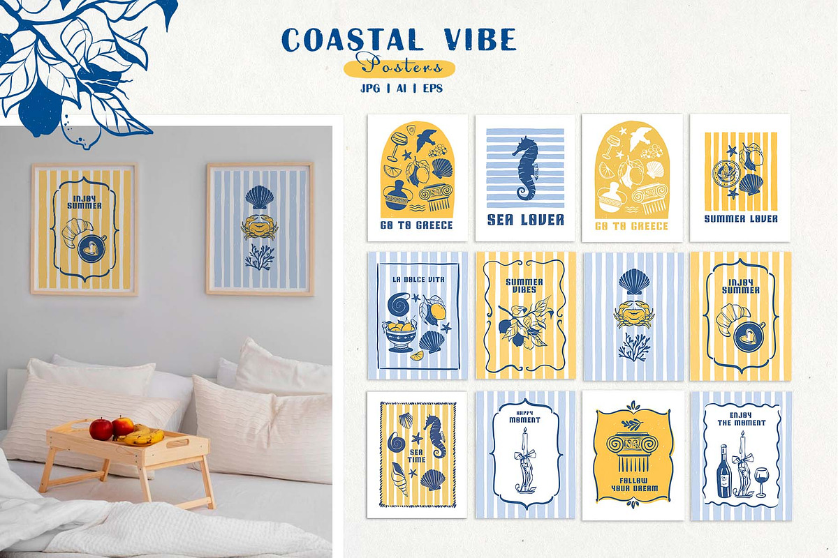 Coastal vibe. Summer clipart set, an Object Graphic by VerAna (Photo 11 of 20)