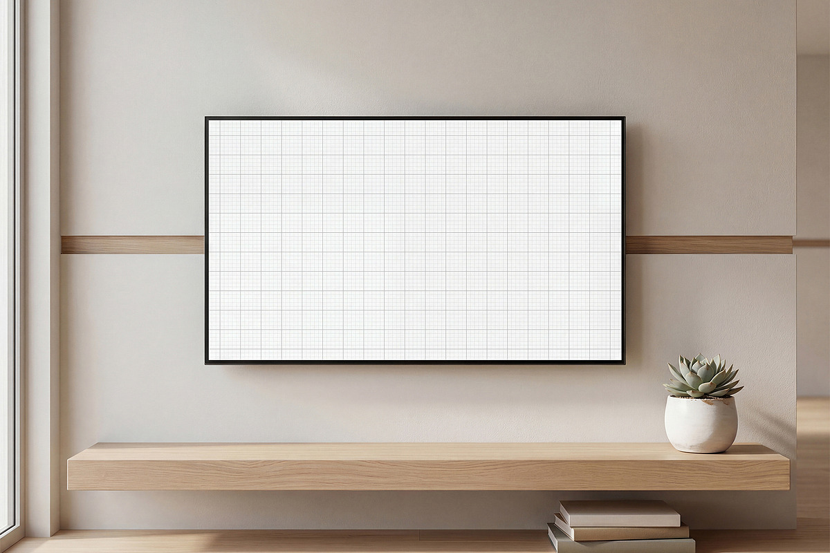 Smart TV Mockup, a Wearable Device Mockup by graphypix (Photo 4 of 4)
