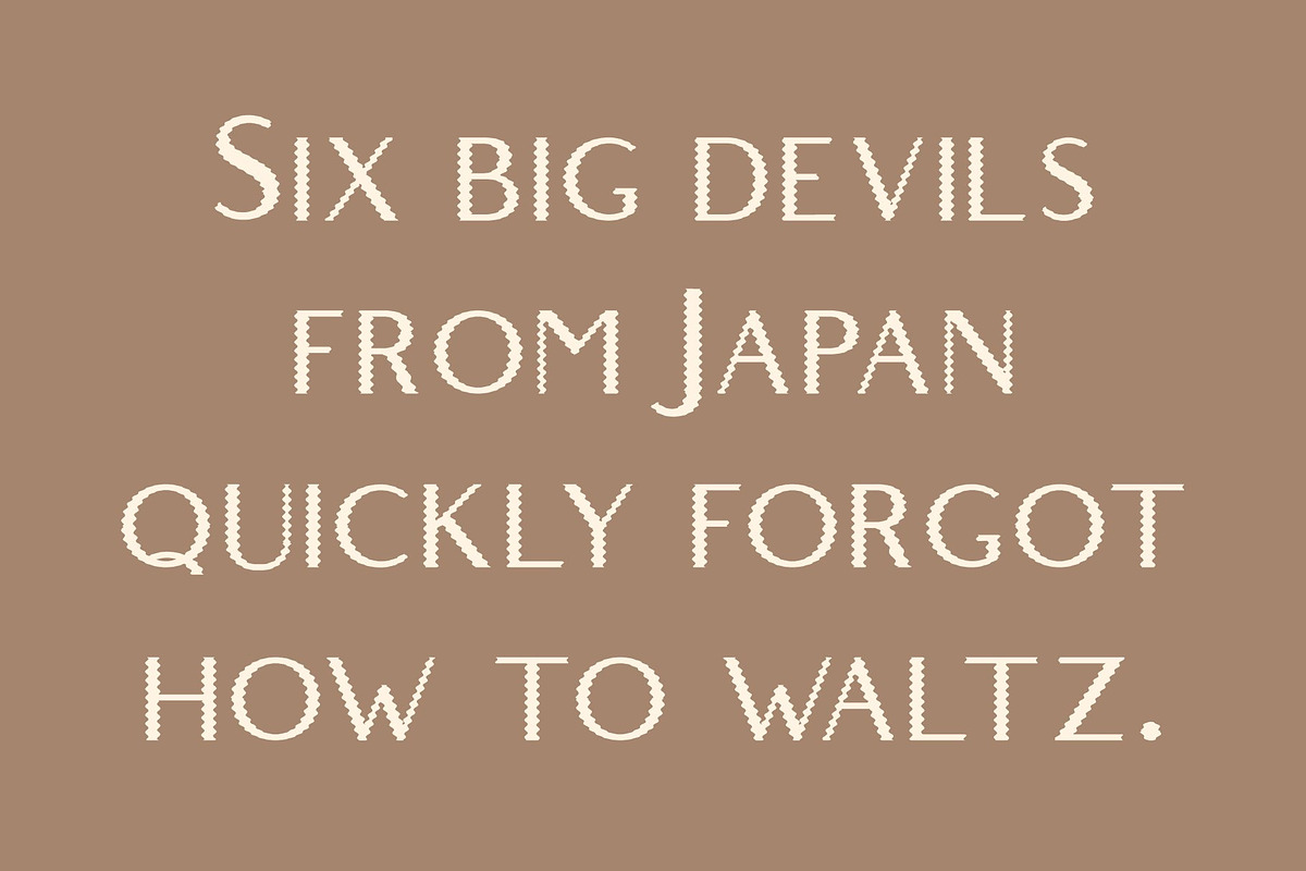 Belgium Distort, a Sans Serif Font by Craft Supply Co. (Photo 6 of 8)