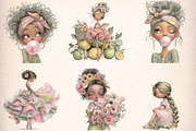 Pastel Summer Girl Clipart Bundle, an Illustration by Digital Artistic99 (Thumbnail 2 of 10)