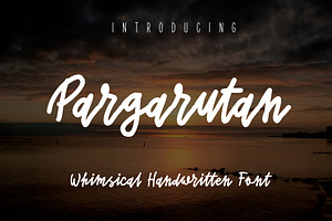 Pargarutan Whimsical Handwritten F