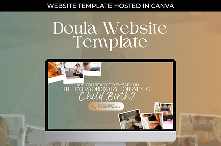 Doula Canva Website Template, a Wireframe Template by Launch & Grow Studio