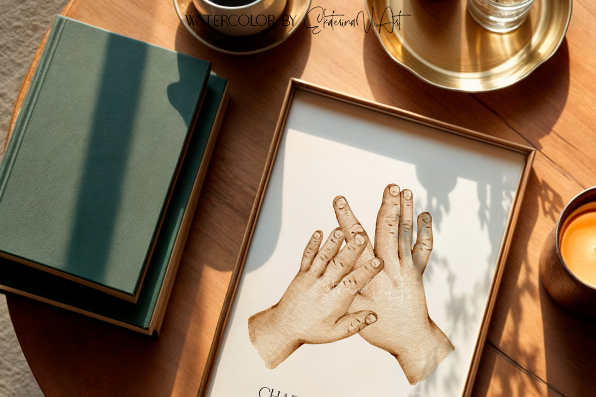 My Family Hands Dad Mom and 2Kids, a Person Illustration by EkaterinaViArt (Photo 5 of 6)