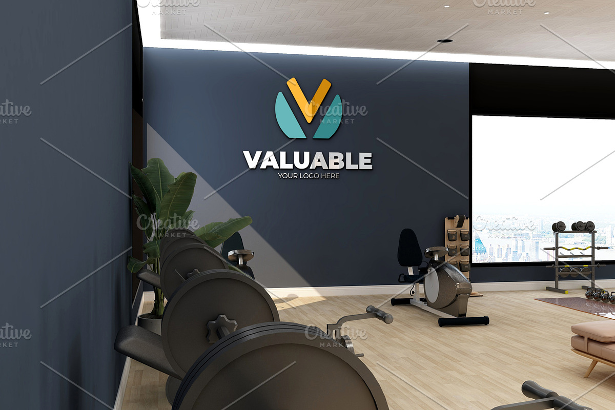 Gym Wall Logo Mockup PSD, a Product Mockup by Ayy (Photo 14 of 24)