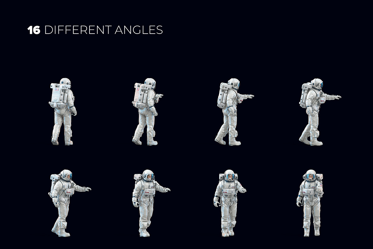 3D Mockup Space Astronaut #08, a Product Mockup by ARKS ACADEMY (Photo 3 of 7)