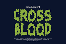 Cross Blood - Blood Font