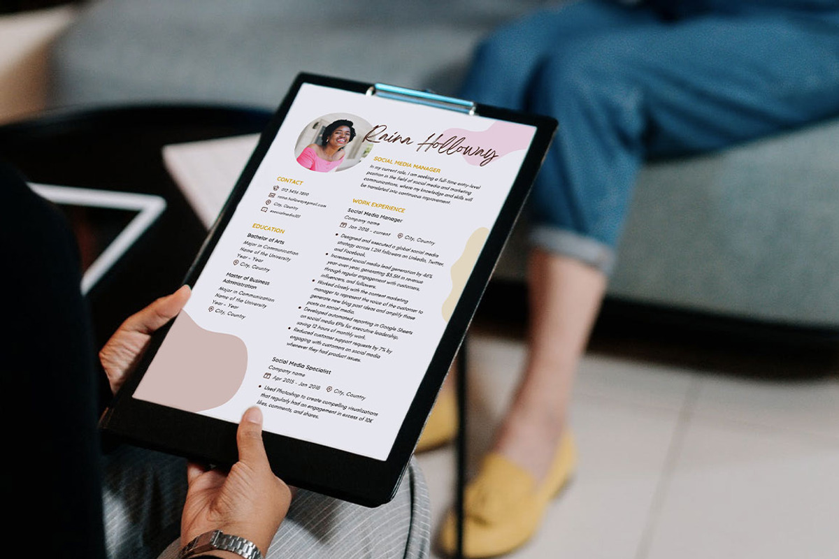CANVA Resume Template / CV Set, a Resume Template by RWstudio (Photo 8 of 8)