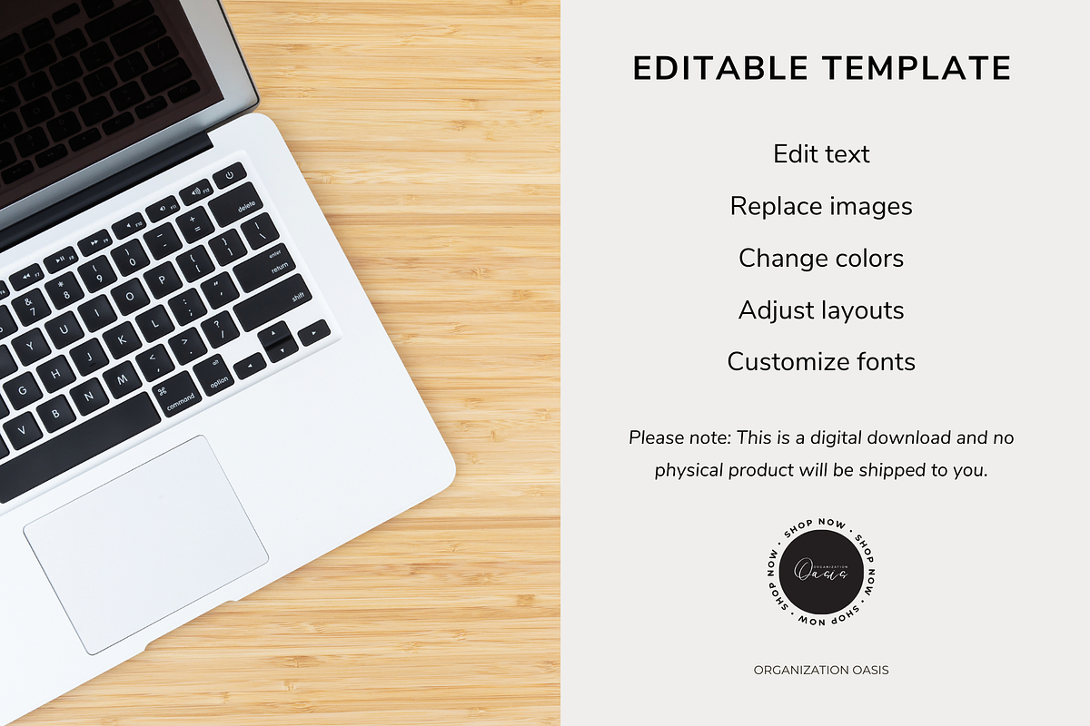 Modern Recipe Template for Canva, a Card Template by OrganizationOasisRo (Photo 8 of 10)