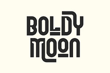 Boldy Moon – Display Logo Font