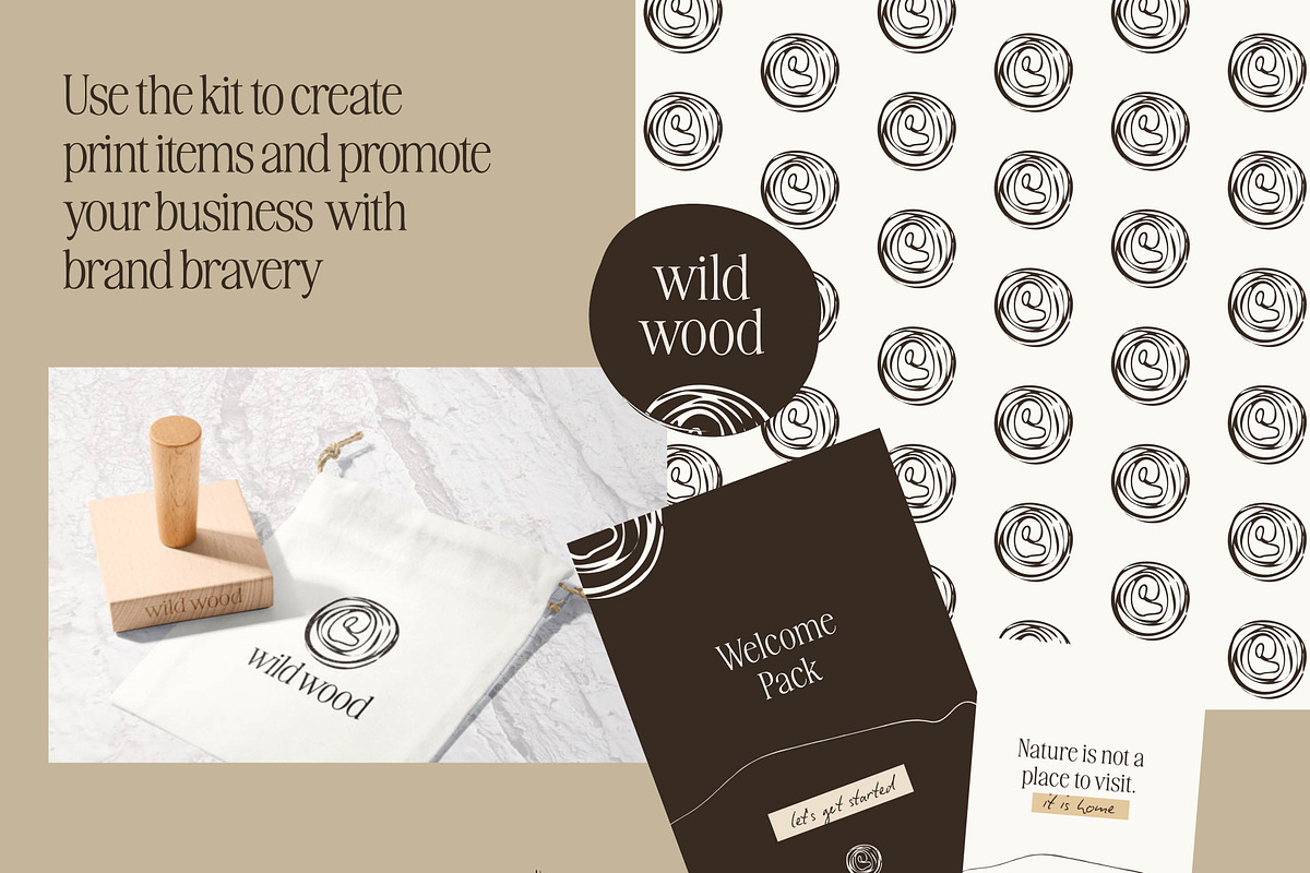 Earthy Eco Nature Brand Logo Kit, a Branding & Logo Template by CreativeWilderness (Photo 8 of 19)