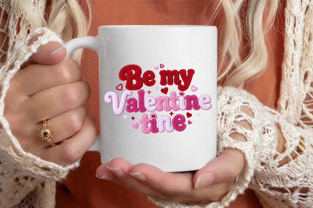 Be My Valentine Png Faux Yarn Latch, a Texture Illustration by designcity5 (Photo 3 of 9)