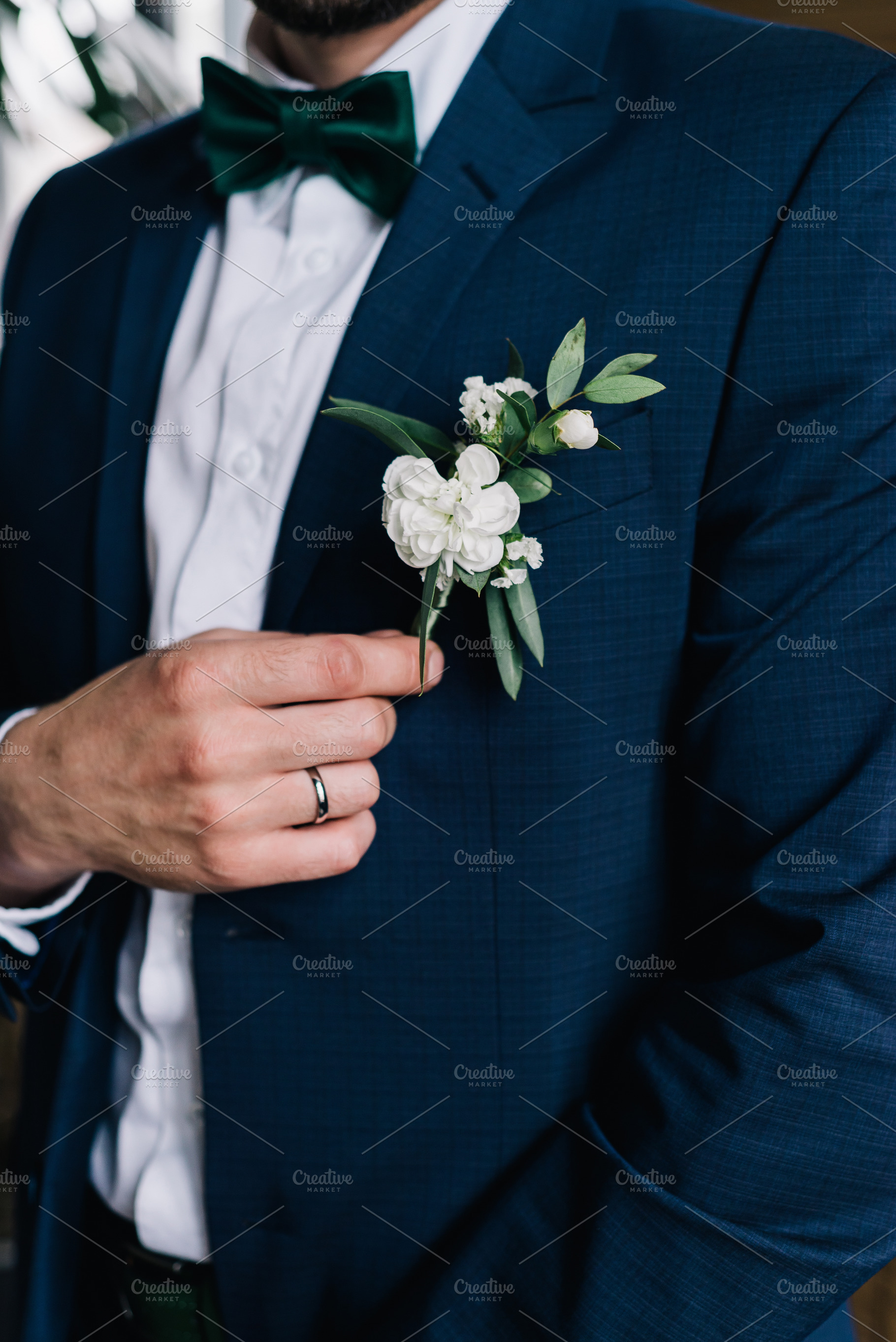 Wedding boutonniere of the groom, a Beauty & Fashion Photo by mechonoschina