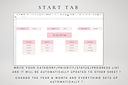 Digital To-Do List Google Sheets, a Templates & Theme by BRANDcontent (Thumbnail 3 of 8)