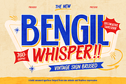 Bengil Whisper, a Sans Serif Font by Burntilldead (Thumbnail 1 of 12)