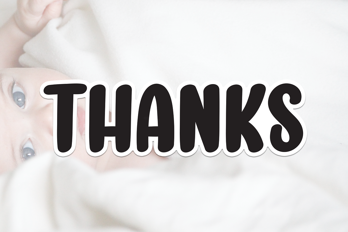 Cute Baby | Script Font, a Script Font by Scratchones (Photo 8 of 8)
