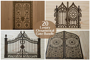 Luxury Ornamental Gate Designs, a Decorative Illustration by Designer_Momina (Thumbnail 1 of 11)