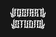 Black Somler - Tattoo Artdeco Font, a Blackletter Font by Iqsiart Studio (Thumbnail 5 of 9)