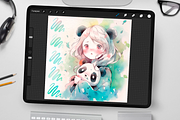 Neptune Watercolor Brushes, a Brush Add-On by Disyukov (Thumbnail 2 of 8)
