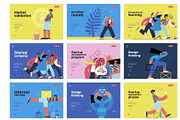 Startups flat vector illustrations, a Templates & Theme by Grivina's shop (Thumbnail 45 of 45)