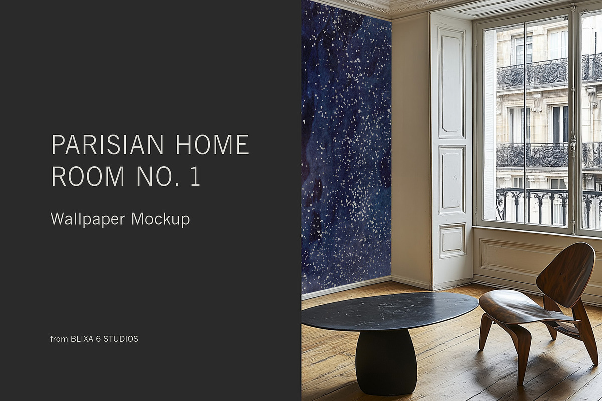 Parisian Home | Room No. 1 Mockup, a Household Mockup by Blixa 6 Studios (Photo 1 of 7)