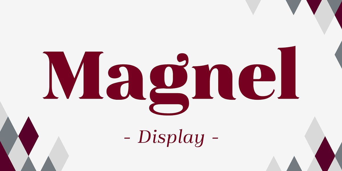 Magnel Display, a Serif Font by Eimantas Paskonis (Photo 1 of 6)