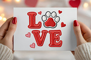 Faux Yarn Knitted Pet Valentine PNG, an Illustration by Canvas Craft (Thumbnail 4 of 7)